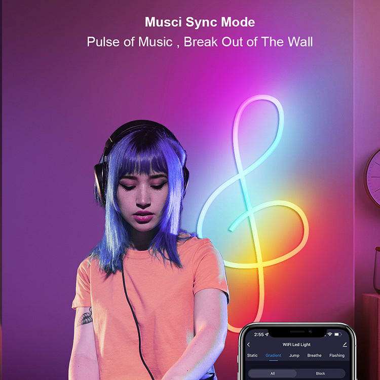 3 M Neon lumières avec bandes de musique