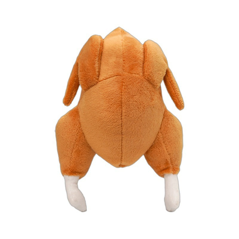 Jouet de peluche à croquer pour le poulet rôti