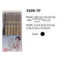 Boîte de 7 Aiguille micron Sakura Pigma pour les modèles assortis de stylo à croquis
