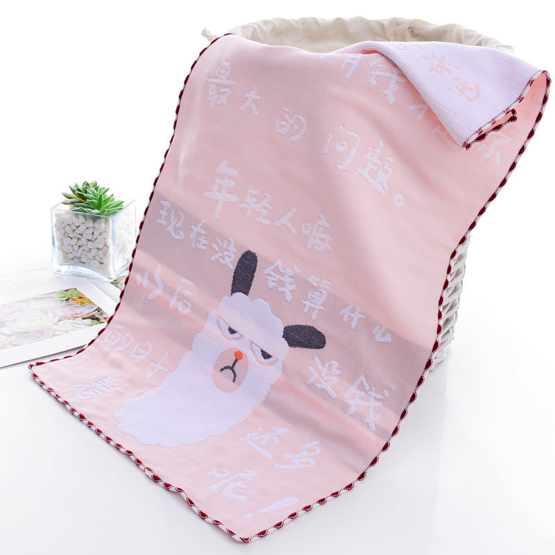 Pure cotton towel for home use, soft and highly absorbent