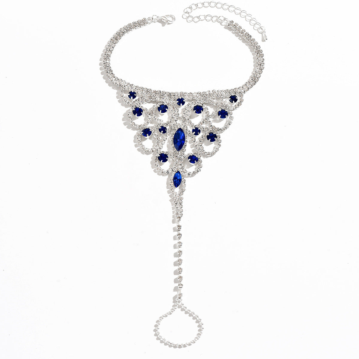 Style Eco-friendly Hollow Strass Flower Anklet Mode Summer Beach Vacances Style Foo
