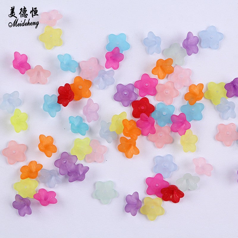 Perles 5-Petal Acrylique Matte