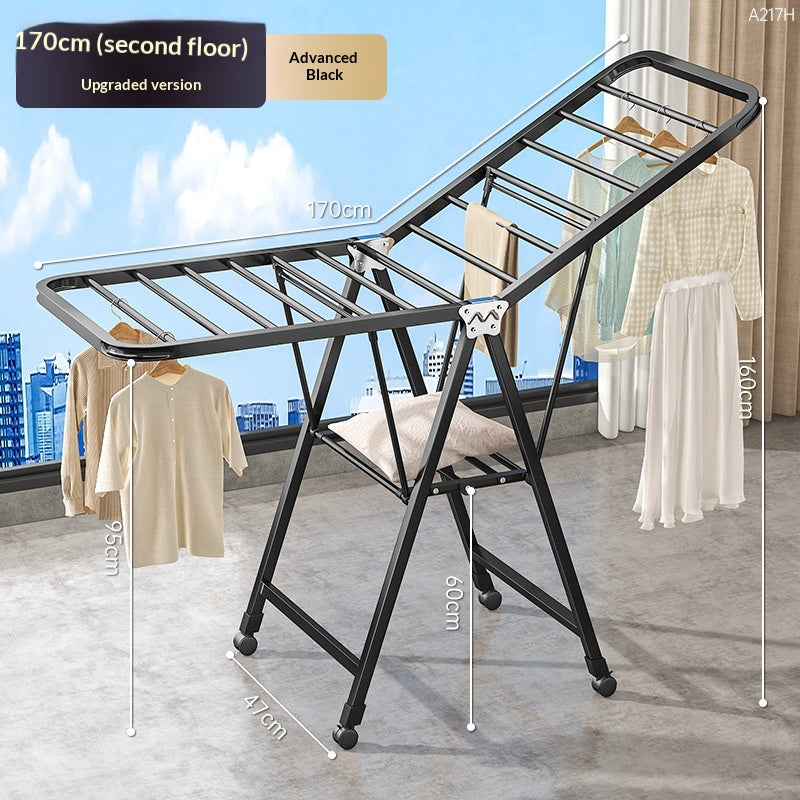 Séchage à l'air noir double couche de 1,7 mètre Premium