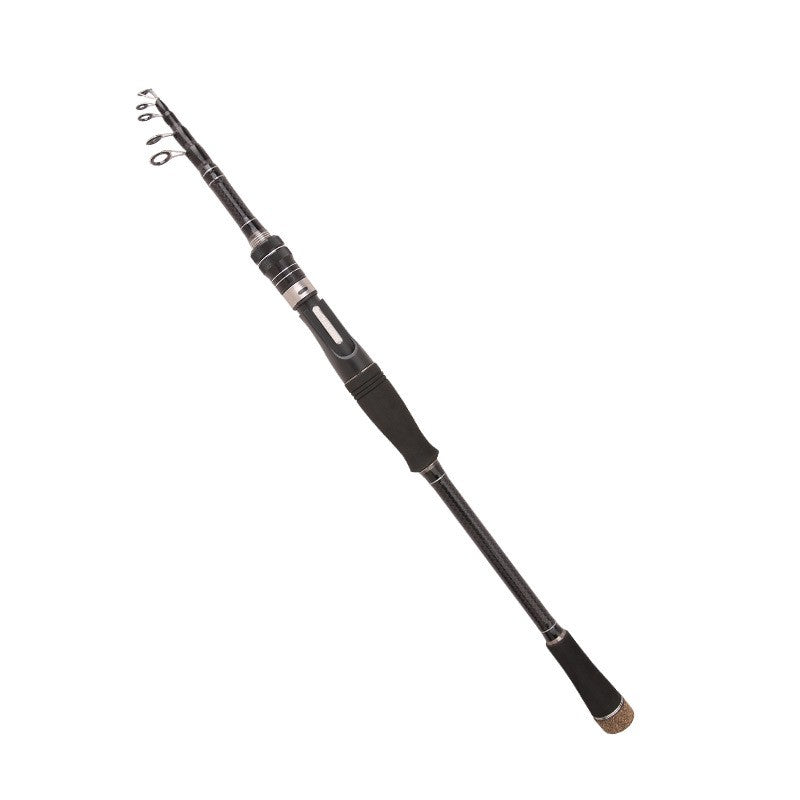 Carbone télescopique ultra léger section courte portable droit tige de pêche Shank