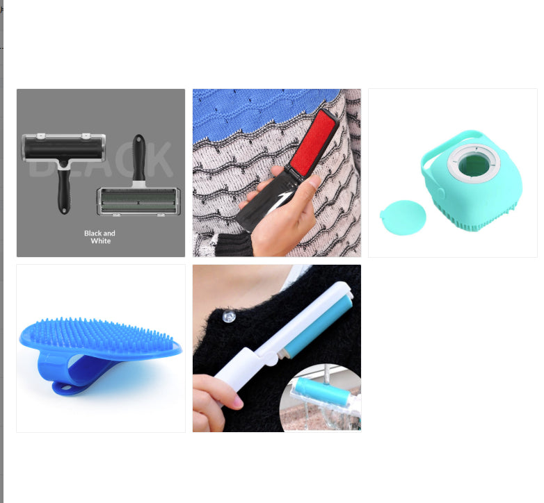 Brosse pour chien et chat avec un rouleau de nettoyage pour enlever la fourrure
