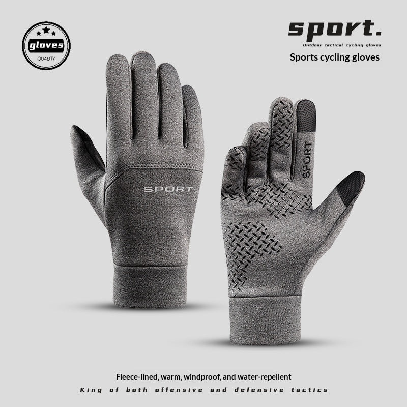 Gants de vélo de plein air chauds pour hommes