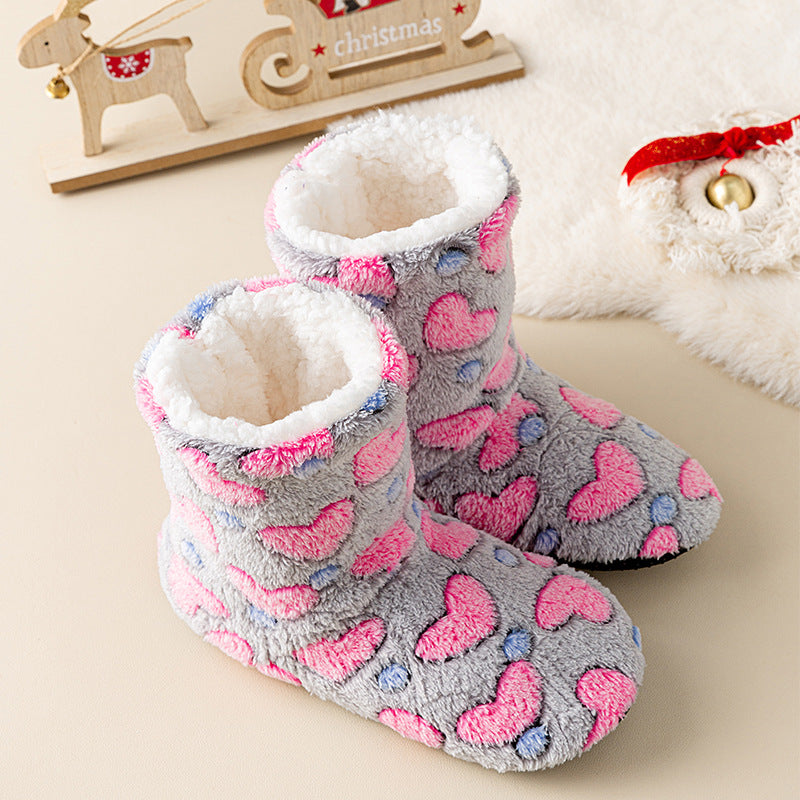 Chaussures de plancher en peluche