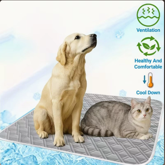 Matelas de refroidissement de la soie glacée pour chien