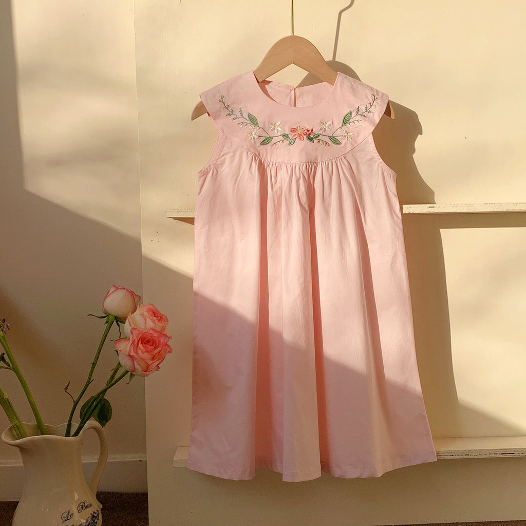 Robe sans manches à la française pour filles