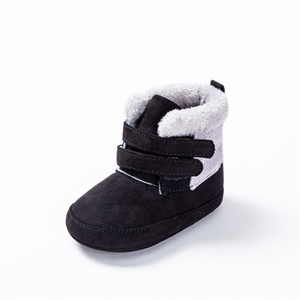 Chaussures de coton en peluche pour bébé chaud