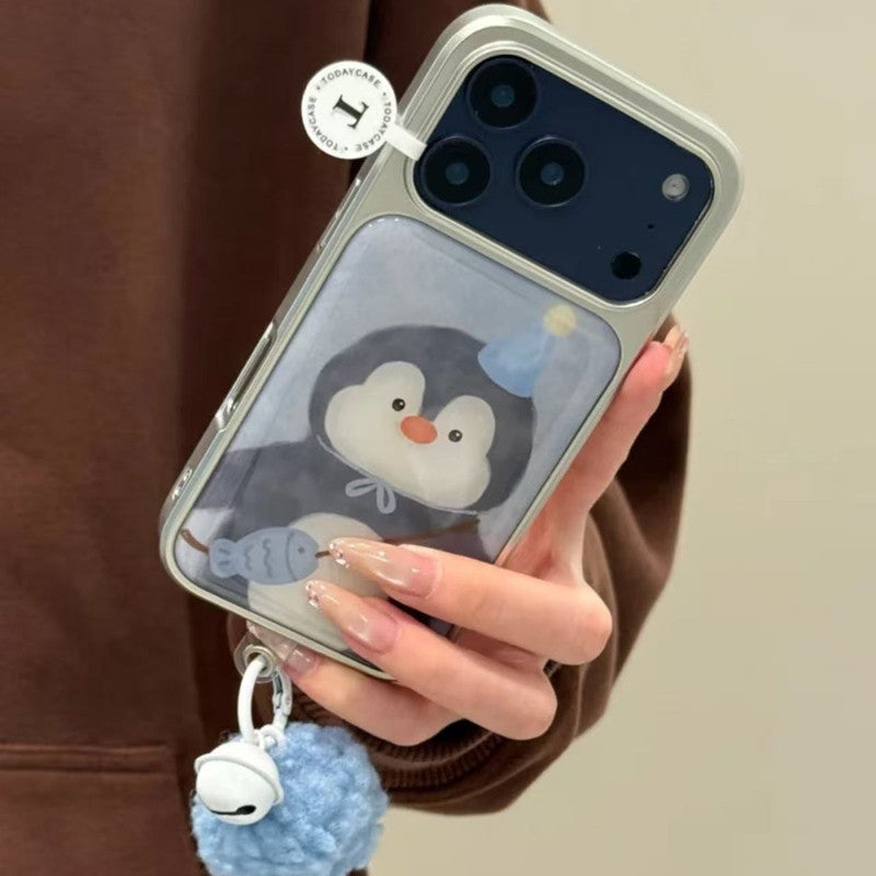 Cute Little Penguin Fish Shoulder Bag Phone Case