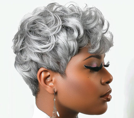 Wig Short Curly Layered Wig