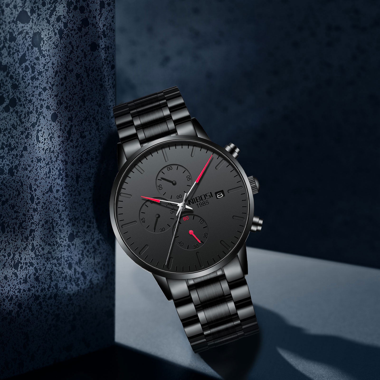 Montre Quartz Multifonctionnelle Homme Anti-Lumineuse