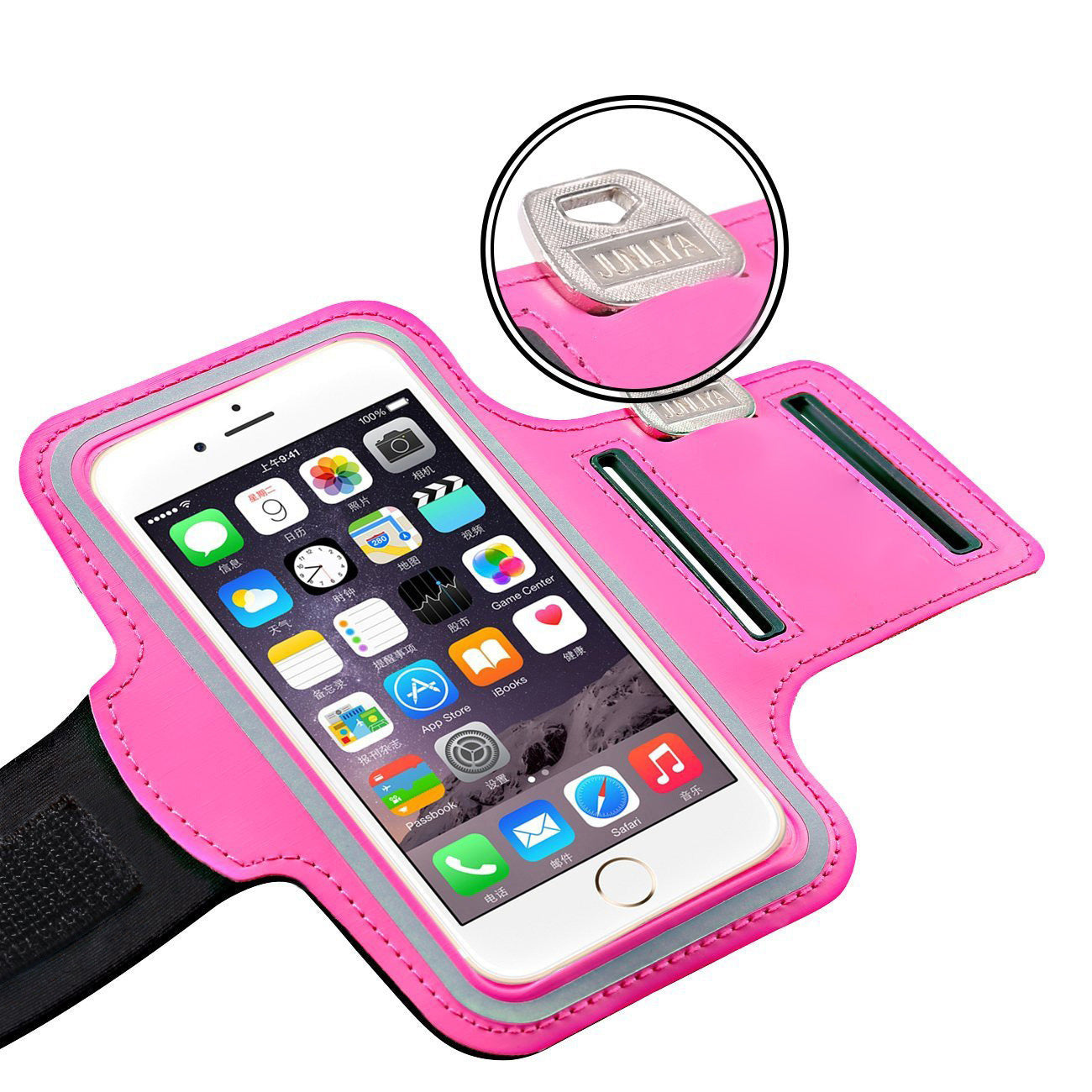 Sports de plein air Téléphone Arm Sac de fitness Running Rangement Arm Pouch Touchscreen Compatible Wris