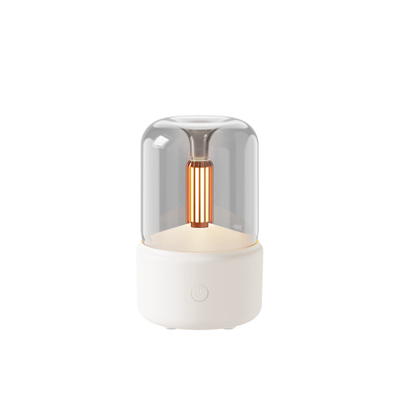 Ambiance lumière humidificateur bougie lumière Aroma Diffuseur portable 120ml USB électrique Hum