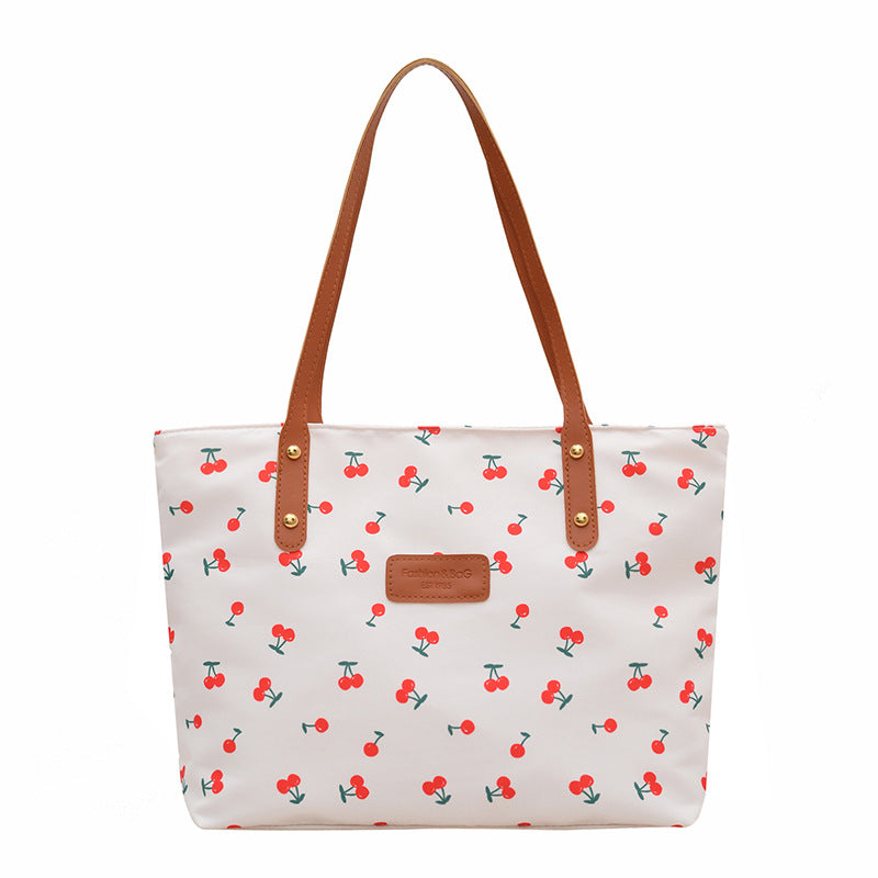 Sac de navette frais et détendu Floral pour femmes Grande capacité