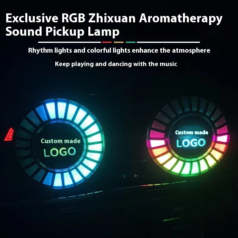 Voiture Air Outlet Pickup Light Solid Aromatherapy Musique Rythme voiture légère