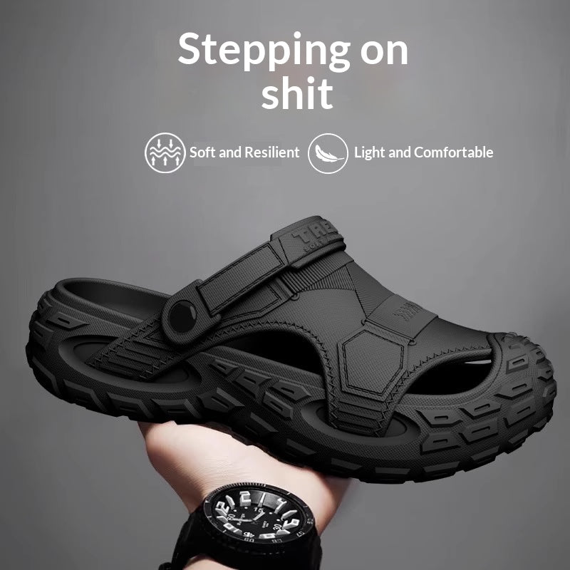 Hommes Été Outdoor Non-Slip Soft-Soled Beach Clog Chaussures