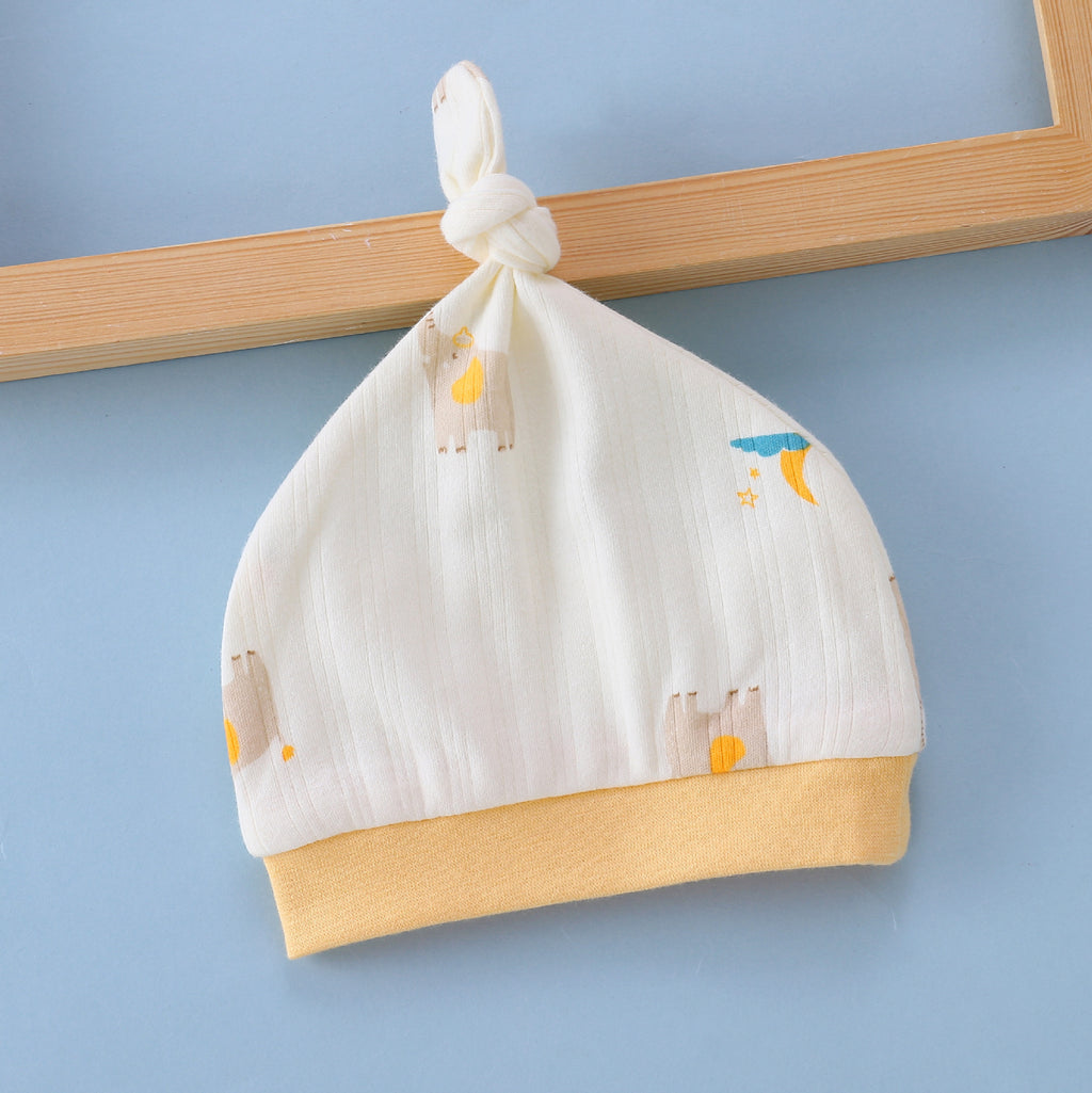 Chapeau chaud pour bébé en coton doux sans os