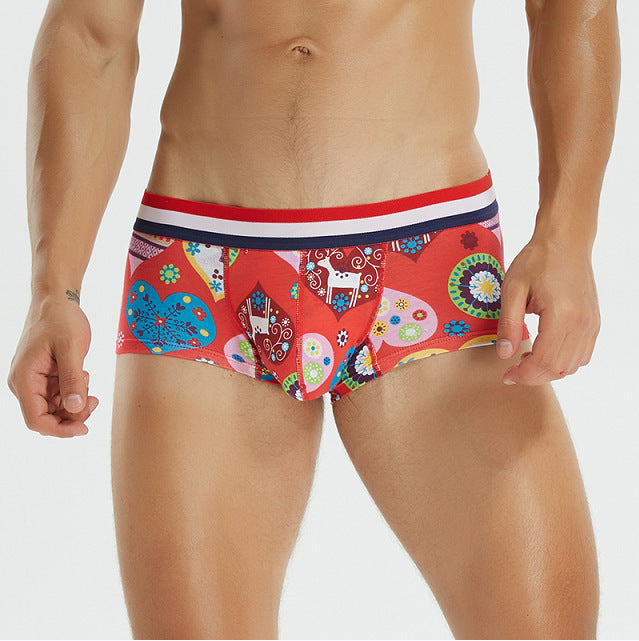 Boxer homme couleur coton U convex faible taille Boxer slip