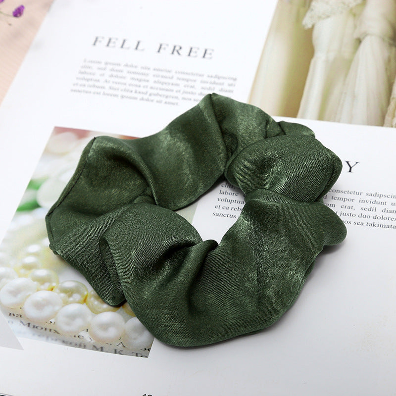Sweet and Girly Solid Color Large Intestine Hair Anneau Headwear
