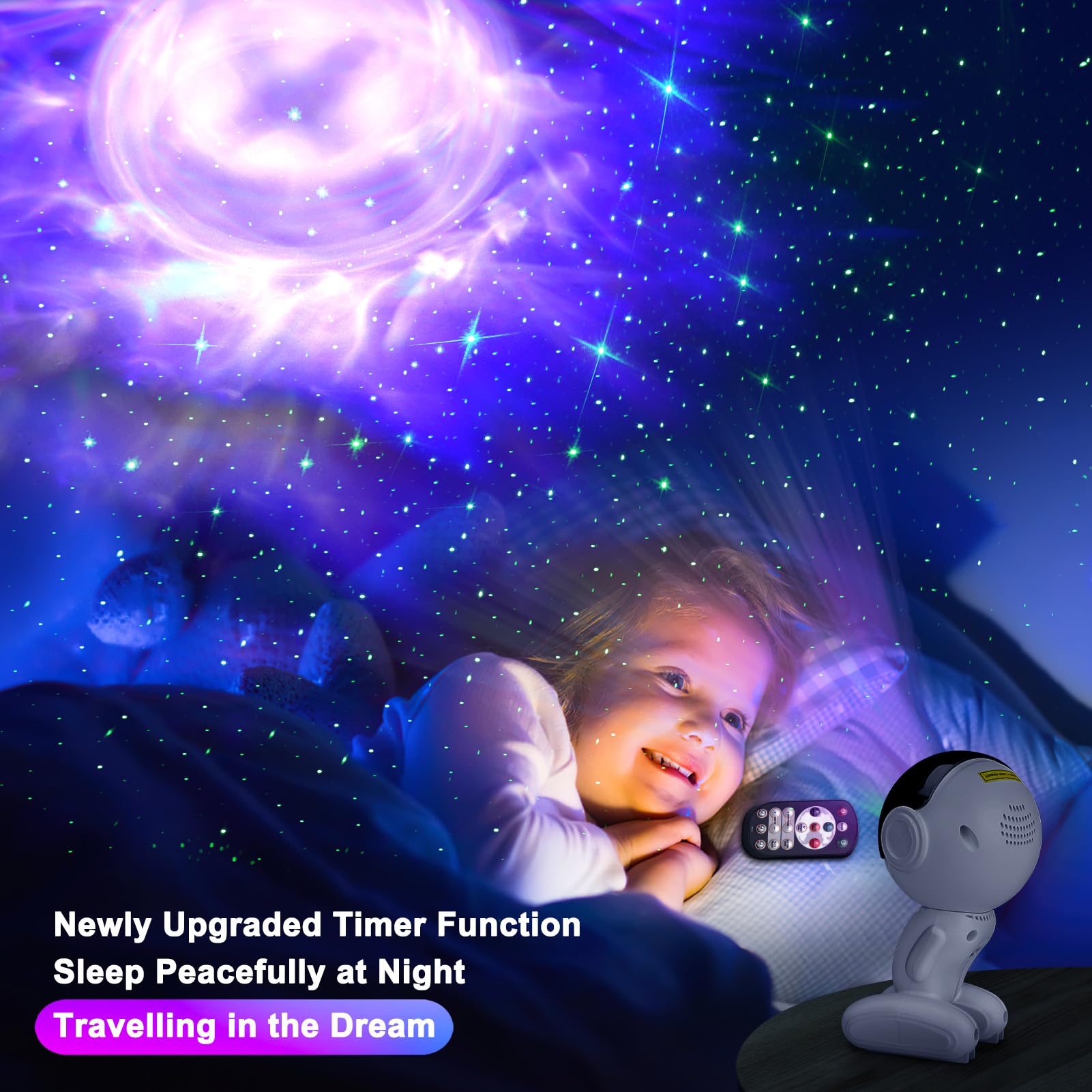 Astronaute Galaxy Night Light