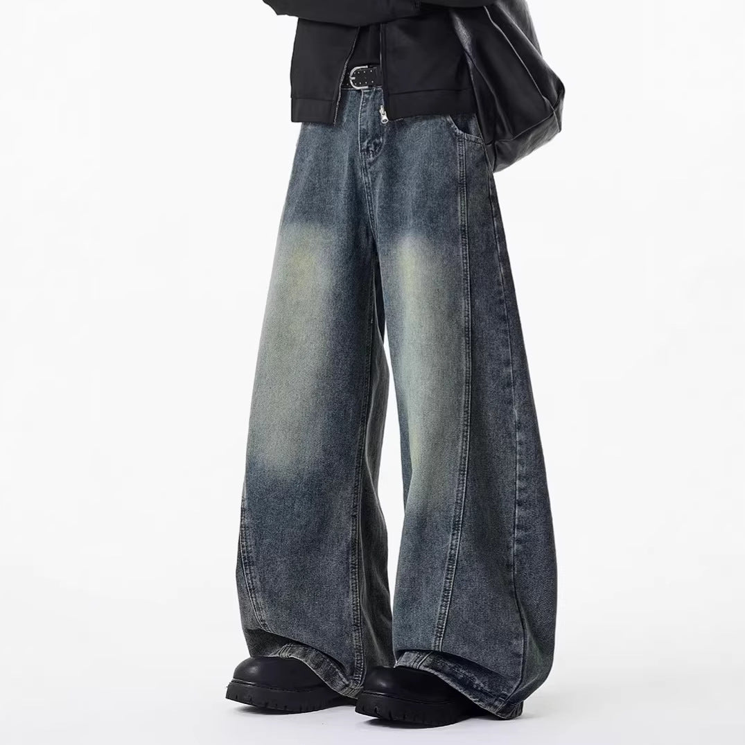 Jeans de coupe taille haute pour hommes