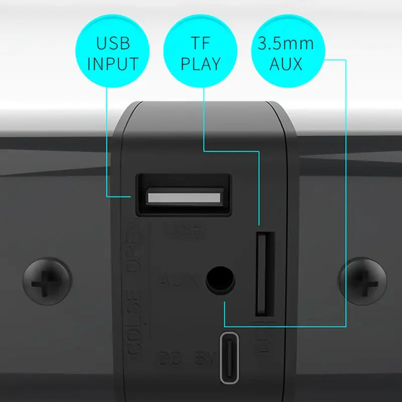 2-en-1 Barre de son pour le salon Home Bluetooth Speaker avec barre de son intégrée