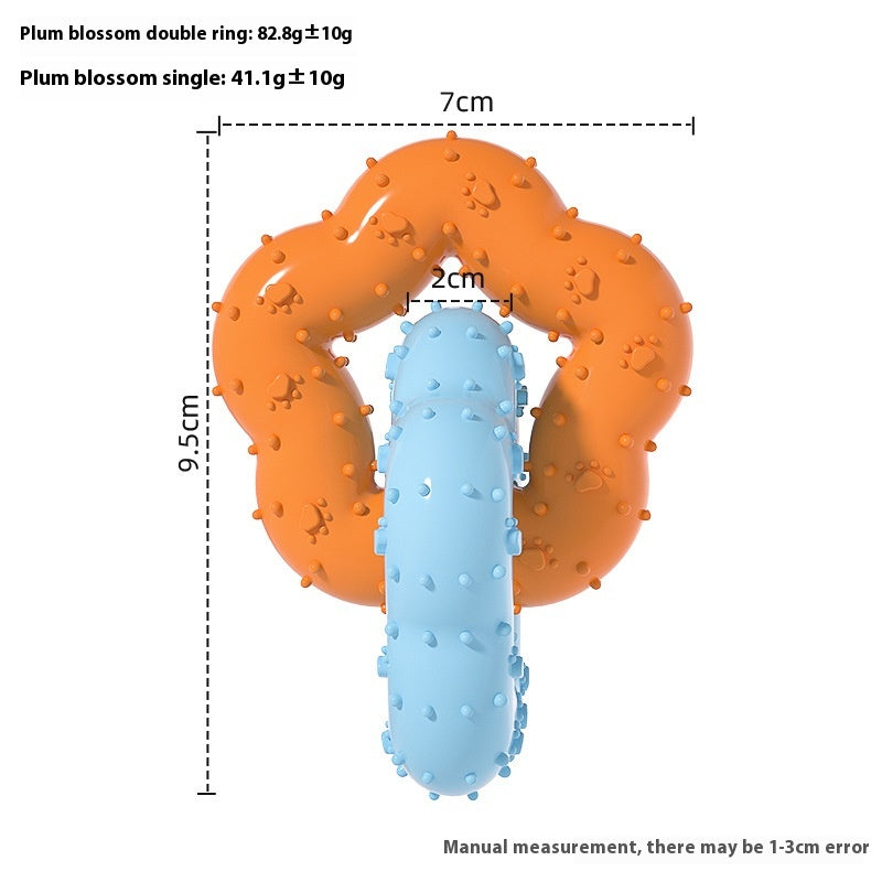 Jouet de chien en forme de fleur de molar