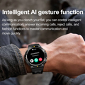MAX18 Hommes Smartwatch AMOLED1.43inch Grand écran BT Appels Contrôle de Gesture AI Voix Sports Sm