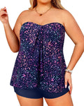 Leisure Resort Deux-pièces boxer de maillot de bain Slips Backless Halter Style