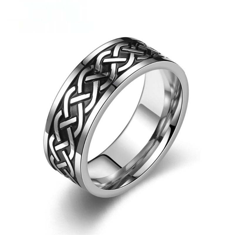 Mens bague en acier inoxydable personnalisée