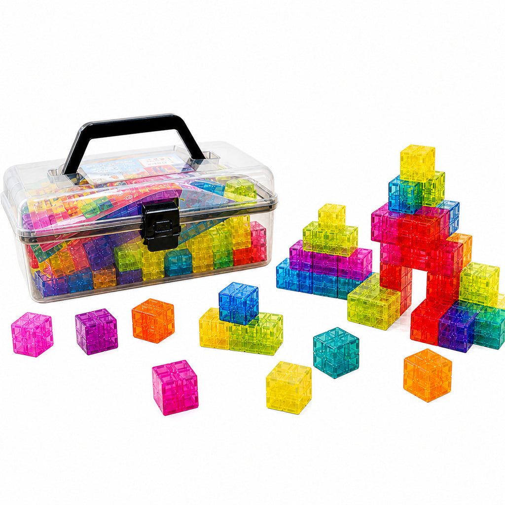 Jouet de bloc magnétique transparent de bricolage