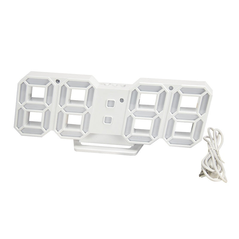 Électronique de mode créative LED Glow-in-the-dark Salon Chambre Horloge Murale