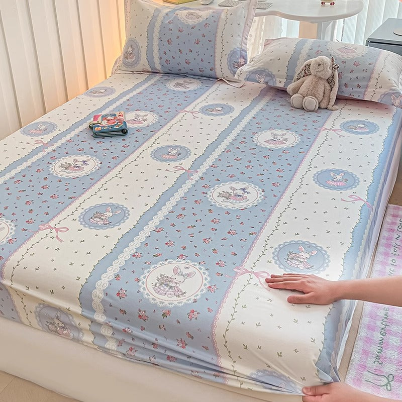 Cartoon Pure Cotton Fitted Sheet Une pièce