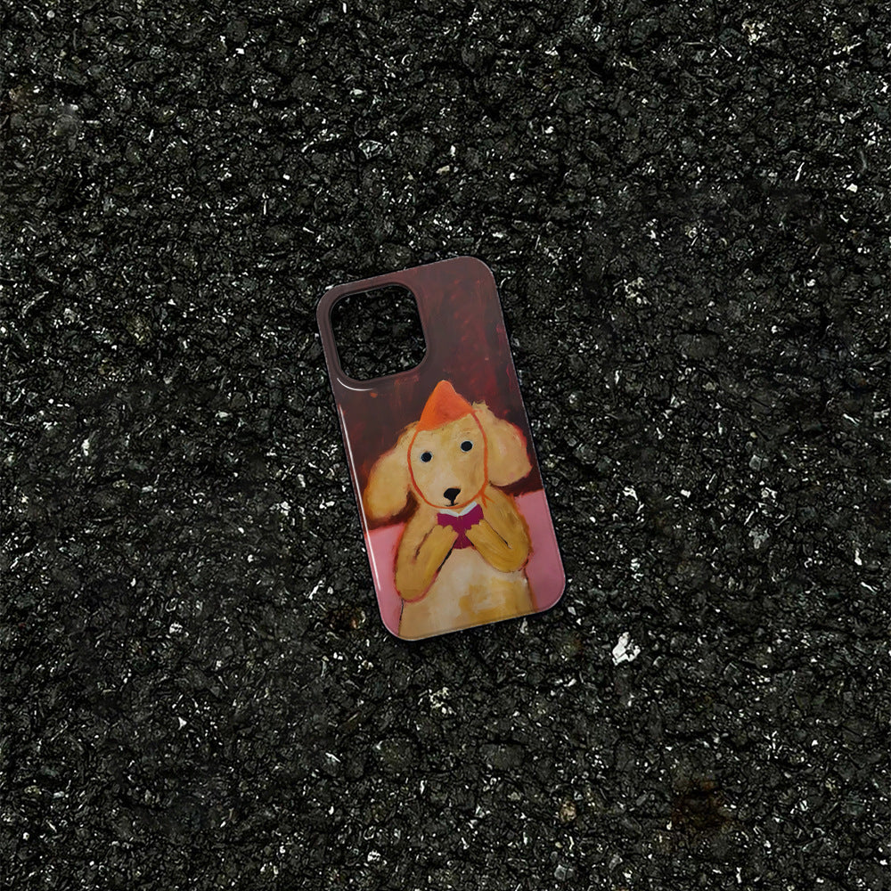 Film de lecture de chiot Magnétique Deux-en-un cas de téléphone