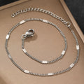 Anklet fashionable en acier inoxydable