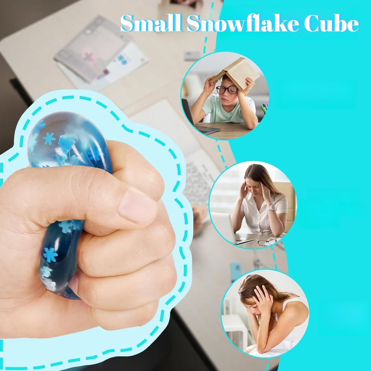 Snowflake cube sensory toy