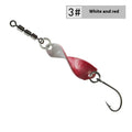Lure Haute Vitesse Swivel Spiral Tossing Rotation Lure de métal brillant