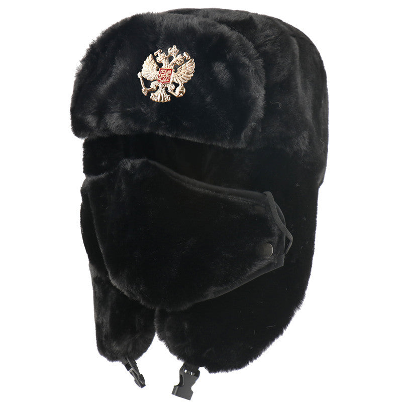 Ushanka Hommes et femmes Imitation Lapin fourrure extérieure Earmuffs Chapeau