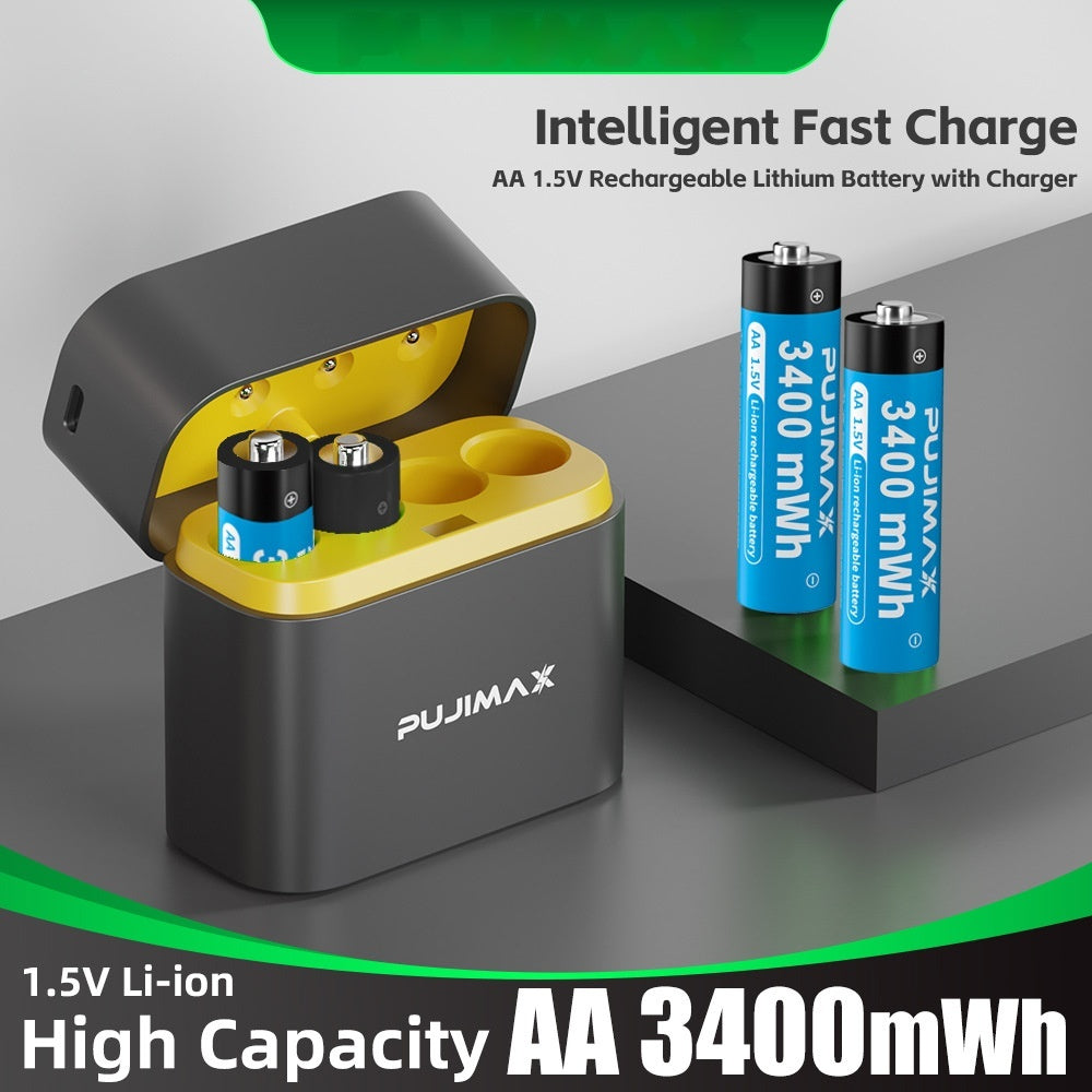 Charge de la batterie au lithium de 8 comprimés AA Smart Type-c Port 8