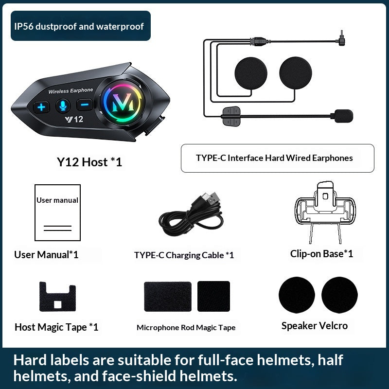 Casque Bluetooth Cycling Gear Imperméable Bruit-Canceling Son haute fidélité