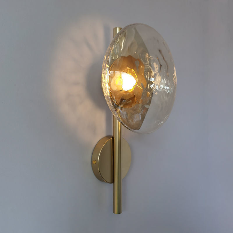 Mur en verre Sconce Fond Lumière murale