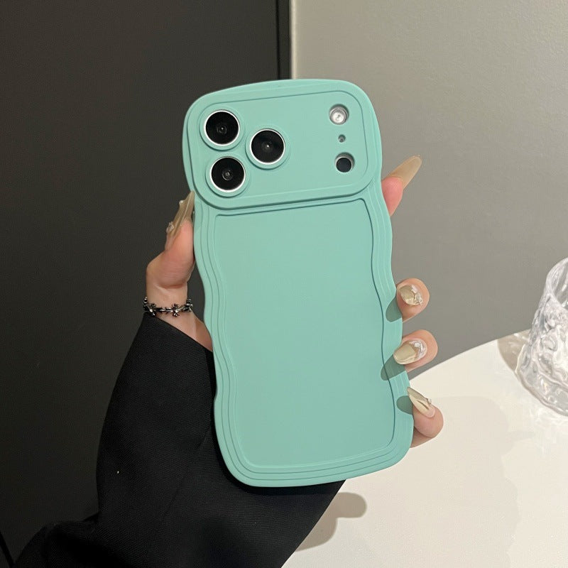Boîte de téléphone à grande vague liquide couleur de bonbons