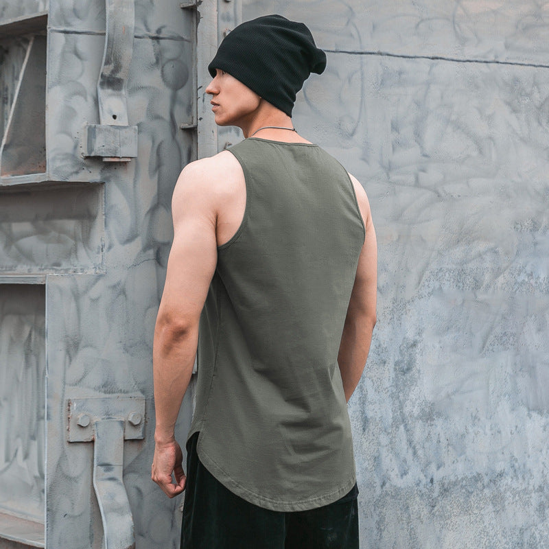 Summer Sports Vest Male Fitness Pure Coton