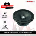5 Core 6,5" Remplacement intermédiaire 2Pc Pro Haut-parleur audio 360W 4 Ohms/8 Ohms 60W Aluminu