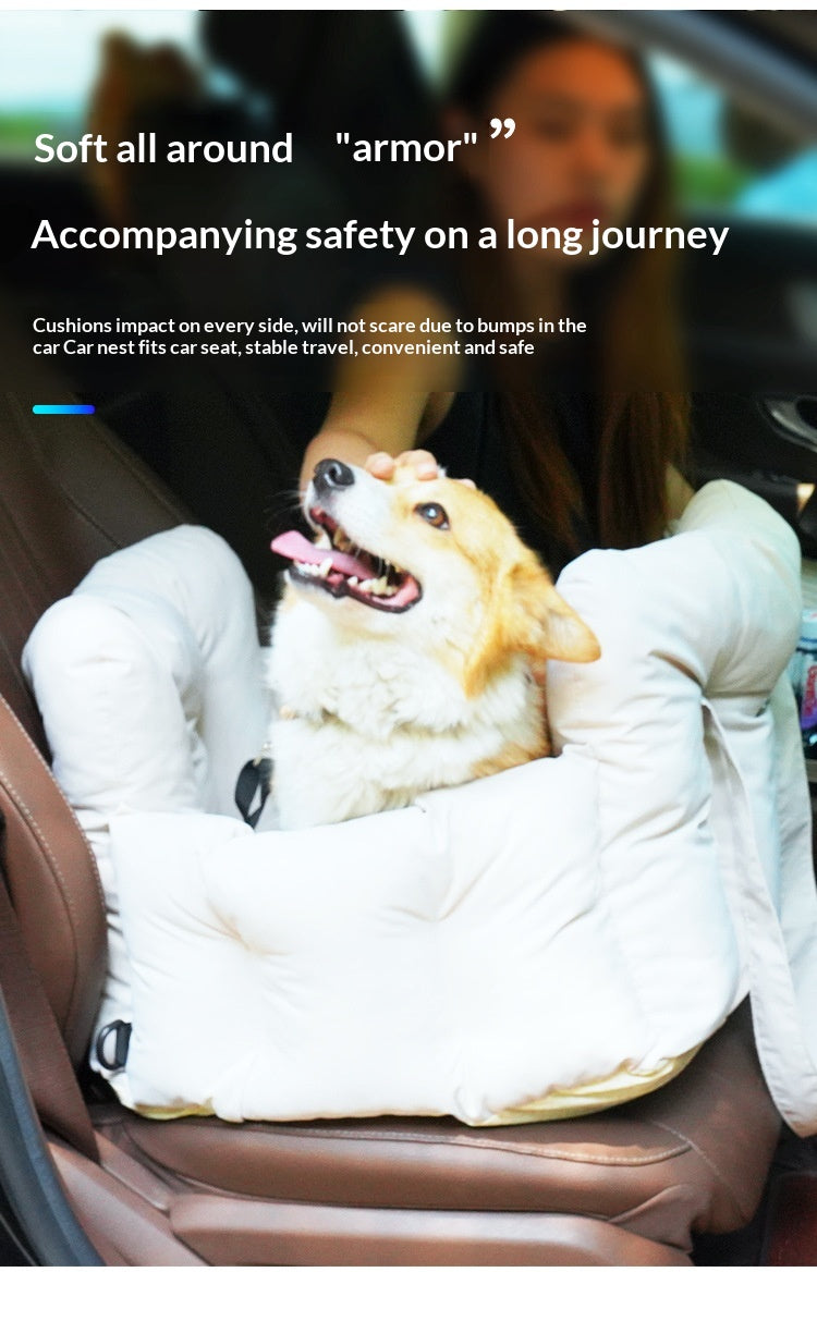 Imperméable amovible voiture portable de sécurité siège lit pour les animaux de compagnie