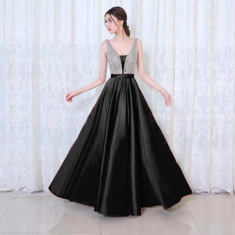 Sexy Robe hors-l'épaule Col V Robe de soirée