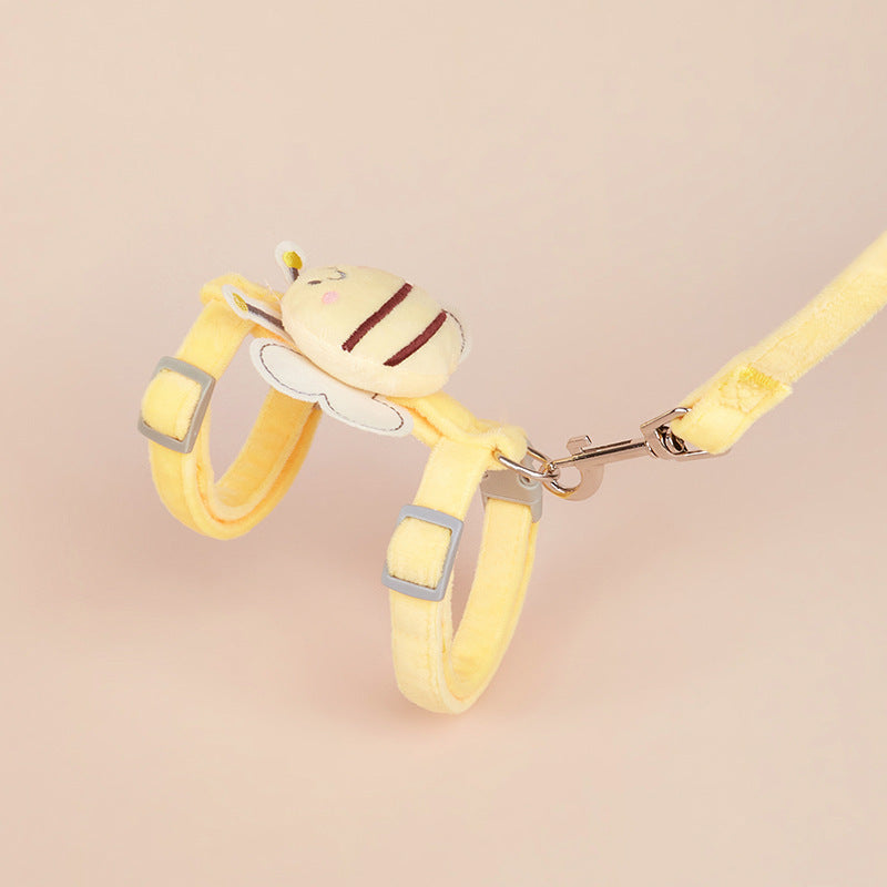 Outdoor Teddy Ajustable Internet Celebrity Bee Shape Cat Rope