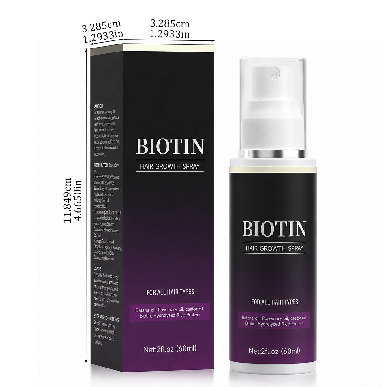 Vaporisateur de soins capillaires Biotin